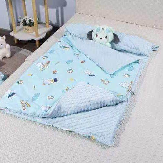 儿儿童加厚豆豆绒防被保宝宝秋踢冬暖安抚睡袋男女儿童幼园午厂家