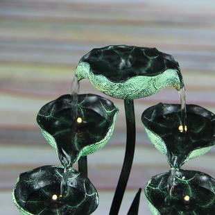 亚马逊爆桌YTB面流水喷泉摆吧件办加公室内客厅台款循环流水水景