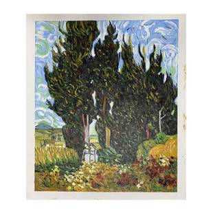 梵高收手8883装 星立体莫奈 绘油空画世界名画向日丰葵玄关挂画欧式