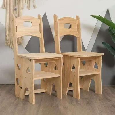 实木梯迩夏实力家用梯子椅子折叠伸缩两用梯凳室内楼梯多高功登能