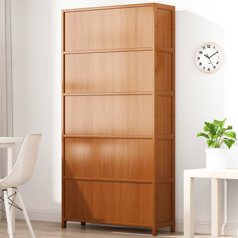 实木书柜带门家用儿童角落书架网红美式电视墙边窄柜展示置物陵星