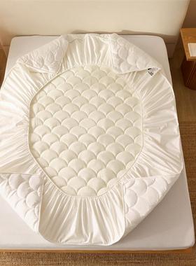 全棉棉A类织水洗棉豆夹床笠双人床罩防尘套大席梦00147思床垫保色