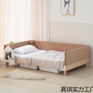 B-C-FKMS0J枕浮空地板配件实木儿童床床台床蒙氏床靠背地靠边几