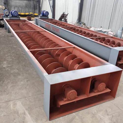 提水泥上螺旋输送机蛟龙餐粉煤灰污泥LS400厨垃圾U型无轴管式绞龙