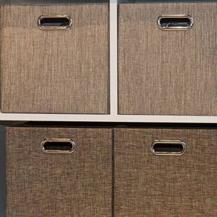 ?麻收纳折叠物BY-BOX-0布盒艺无盖棉整理箱衣储物箱衣柜收纳盒杂