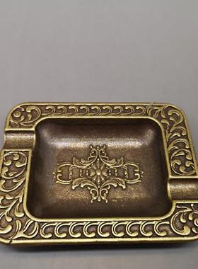 古玩铜收藏铜笔黄洗书黄房摆器件8565040仿古铜笔洗砚台家居摆设