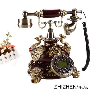 臻供式家居仿复古古电话机时来尚至创意古典3357家庭座机带电显示