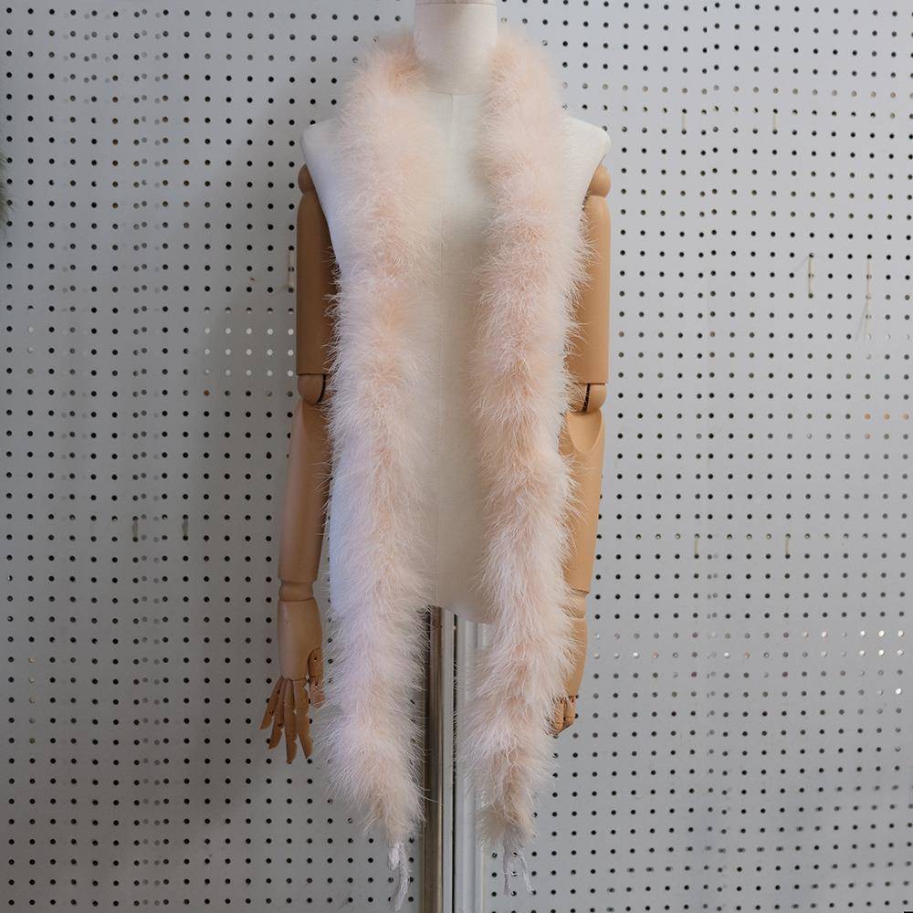 彩色HYM绒条毛毛装毛饰长条火鸡毛毛条加厚粗密服装辅料毛羽边长