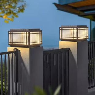 太阳庭能柱头灯防柱子灯户外别墅院门柱灯家用大门MF-ZTD13围墙灯