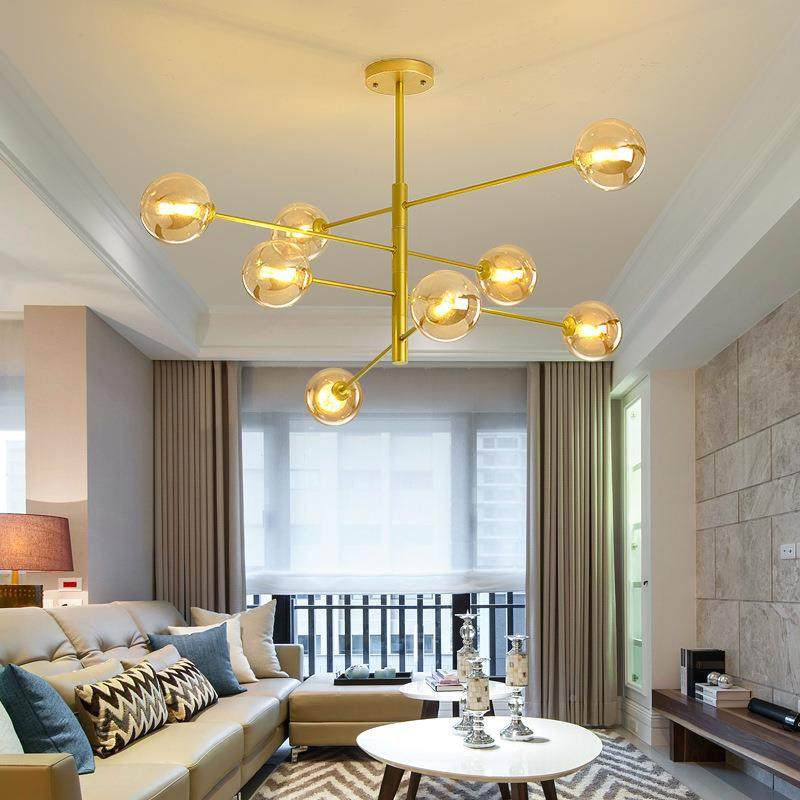 现代简约小客厅个性分子餐45396厅卧室北欧灯具后代吊现灯玻灯璃,家装灯饰光源,智能吊灯,淘宝优惠券,粉丝福利购,淘宝优惠卷