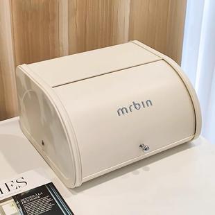 客玄尘关收纳杂盒口罩钥匙物入户储物盒厅桌面防创意面包整POL理