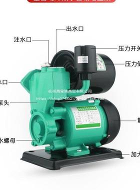 2自泵家用全自动增压泵20V水井自来水PBV加吸压水调太空阳能供水