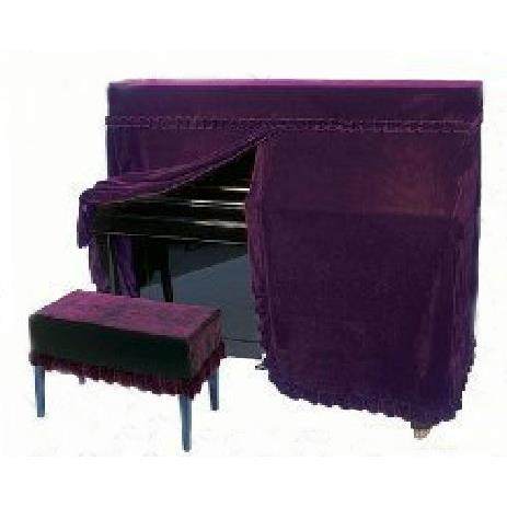 金丝包绒琴套罩钢琴(后面全型钢）YD180106+凳套