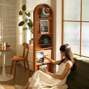 中复古实可多移动落地全身木穿衣镜客子厅玄KYI关旋转功能杂志