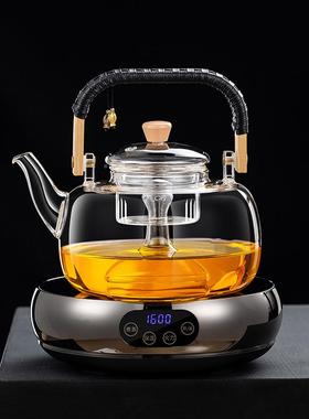 年新款电陶炉煮壶泡茶家用蒸煮茶壶玻璃烧水75992壶炉茶具套茶茶