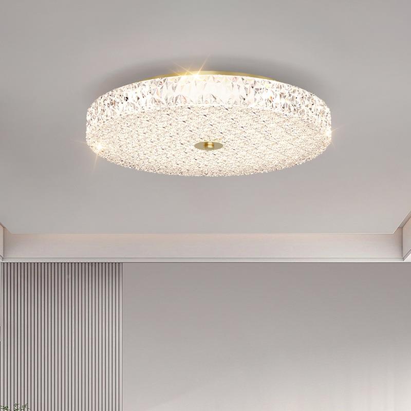 护眼约轻680奢led吸顶灯卧室书房灯卧现代简浪温馨主房间创意漫圆