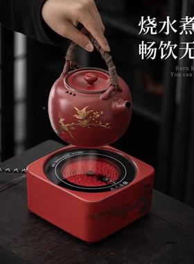 德化陶瓷电陶炉提梁侧把壶煮茶壶围壶烧水泡茶器煮茶tssc0011壶器