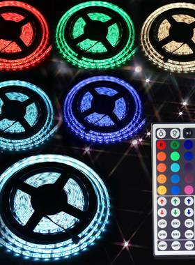 灯带套装滴胶5防水RG七彩变B色软灯LED光条500高亮版条5050RGB300