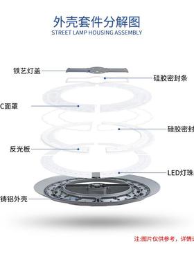 厂家直销小区圆EDL庭半院蘑菇灯成品灯TYD庭院壳UFO头景观路灯外