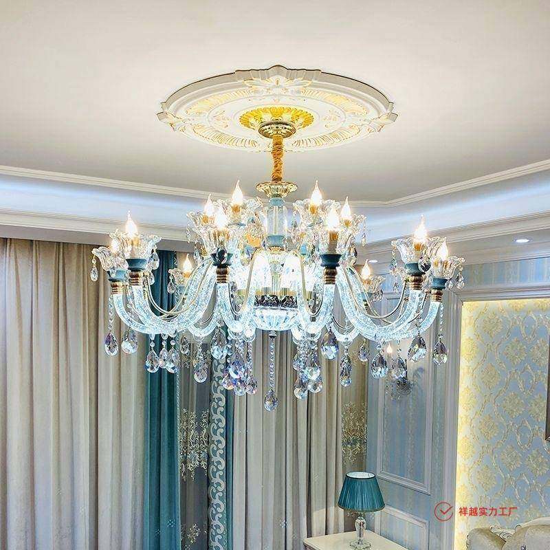 2025法新欧式水晶吊灯客厅餐厅卧室大家用款式成套灯网948红轻厅