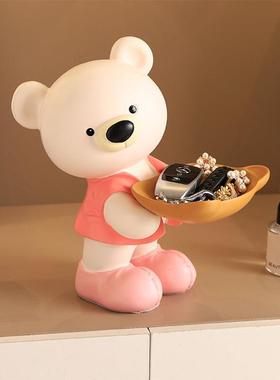 入户门玄关饰钥匙收纳摆YJQ件网轻奢高颜值家客厅红居装品