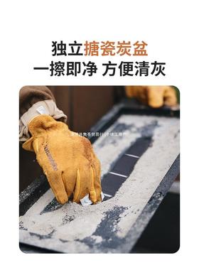 挪客墨CNK23000烟立式烧烤家炉用烧烤架户外便叠携折肉碳烤炭火烤