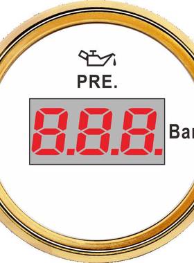 SJ系列 DN52mm 数显式油压表 工程车游艇快艇 机械车卡车 0-5Bar