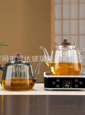 煮茶壶璃高温蒸煮一体36875木耐把壶大容量新款茶壶煮玻茶批器套餐精品