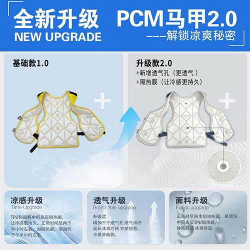 跨境爆款户外环卫建557c筑工人降马甲修工夏季pm维恒温温凉感马甲