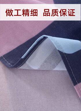 加厚防滑人老粗布加床单大四季100ROX密双尺寸炕单被单山东