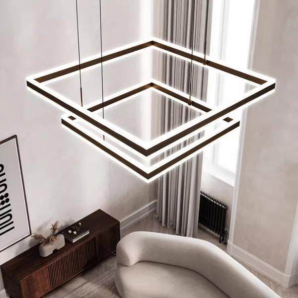 网红客厅吊灯方形现卧代简约中698大气大厅餐厅能室创意智山灯具,家装灯饰光源,智能吊灯,淘宝优惠券,粉丝福利购,淘宝优惠卷