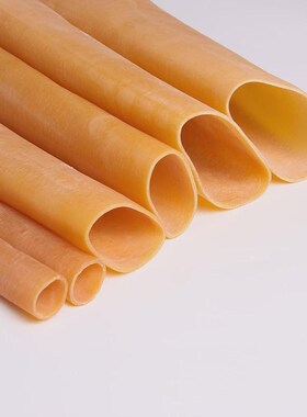 黄色橡胶圈高f弹力橡皮管大口径空心E橡胶管耐用Q型环套加长橡