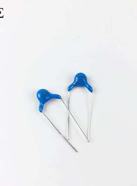 高压瓷片 安规Y1电容 AC400V 102M 1000pF 1nF X1 Y1 蓝色 P=10mm