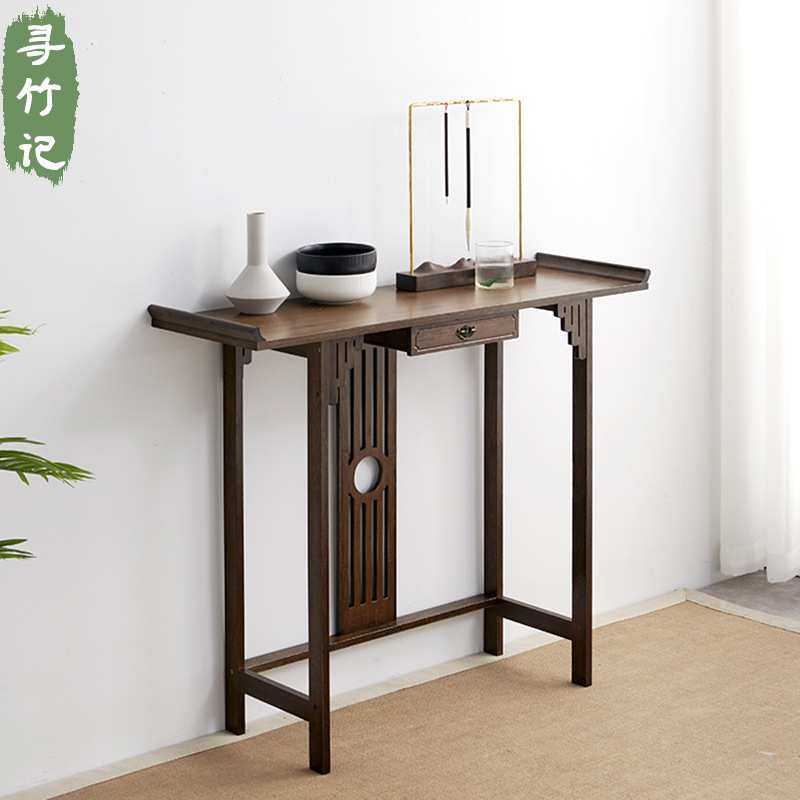 W*MW*M新中式玄关桌实木窄长条案现代简约靠墙玄关案台供奉桌端