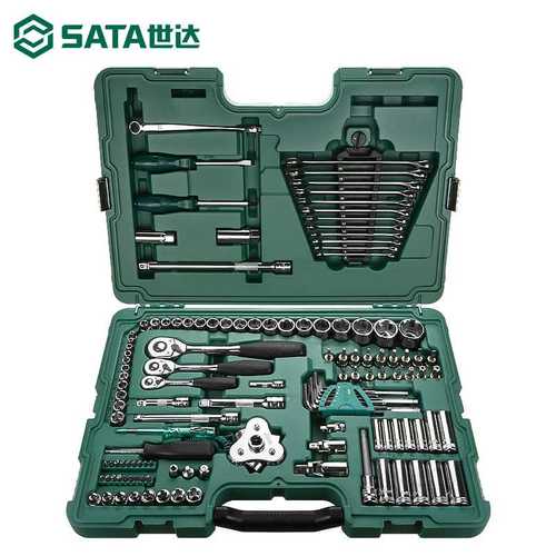 世达128件汽修工具套装原120+2件汽车维修专用组套套筒扳手09014A