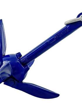 艾硕/ISURE 蓝色铝锚155MM折叠锚伞形锚皮划艇锚冲锋船用五金配件