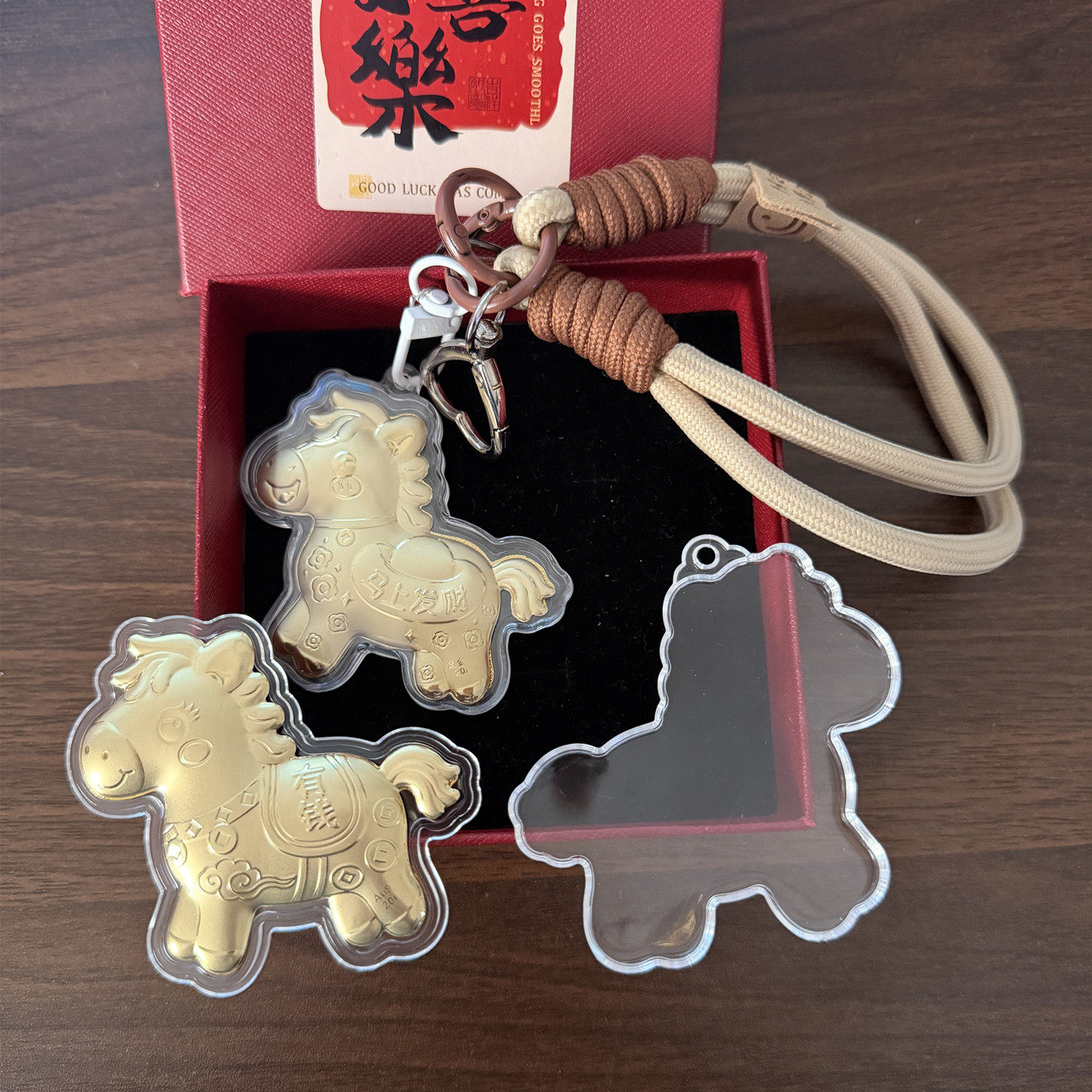 优质透明亚克力塑料外壳黄金马上有钱外壳套小马外壳配件马上发财