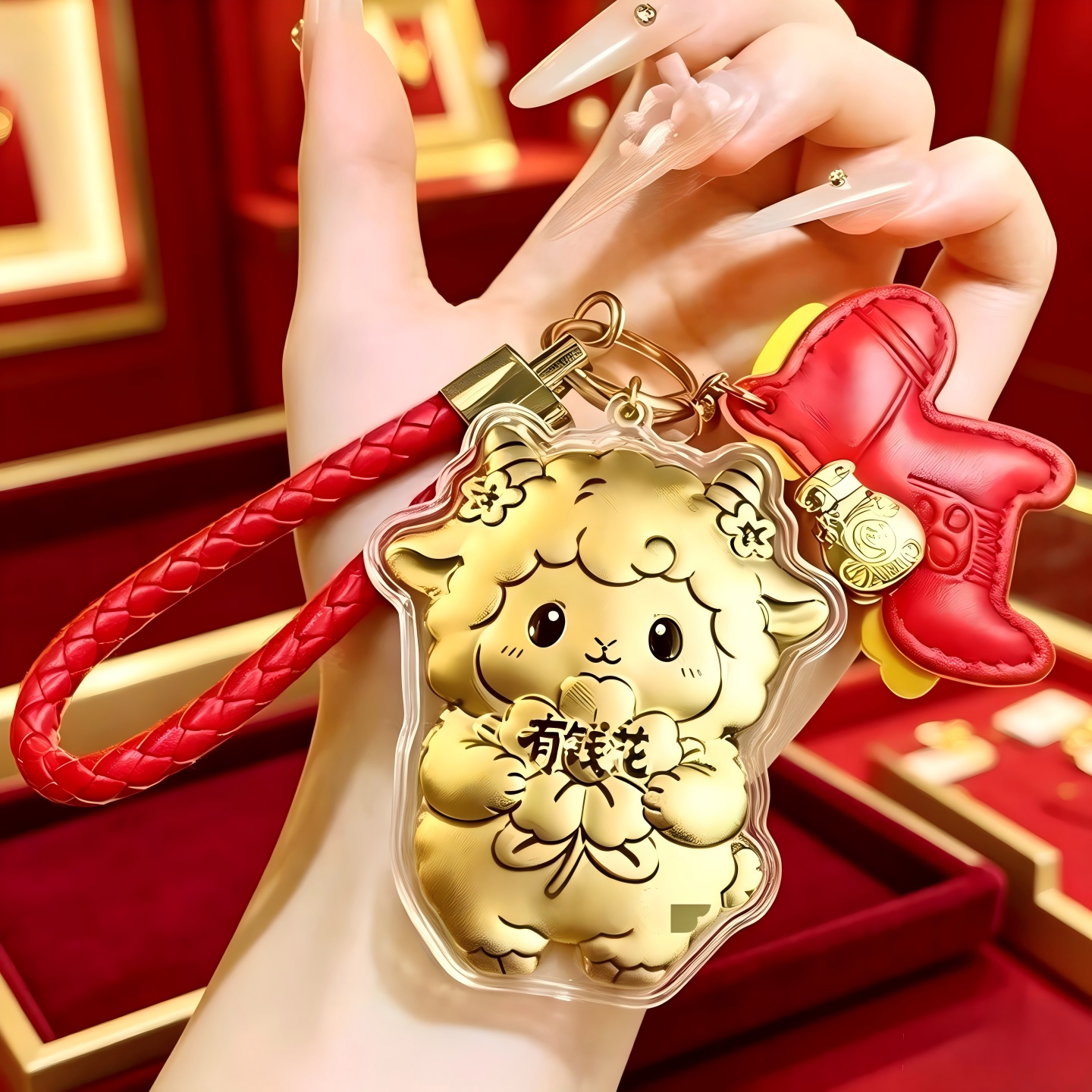 马上有钱花小羊挂件马上发财招财包挂饰生肖羊本命年生日礼物定制