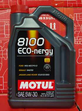 摩特 8100 ECO-NERGY 5W-30 5升 A5B5 SL级 进口酯类全合成机油