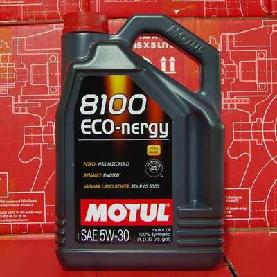 摩特 8100 ECO-NERGY 5W-30 5升 A5B5 SL级 进口酯类全合成机油