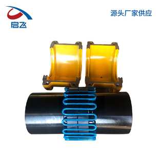 JS型蛇形弹簧联轴器厂家生产加工带罩壳铝壳蛇簧联轴器