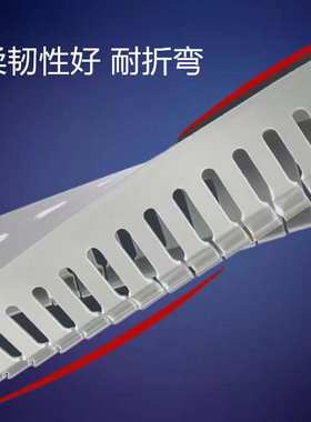 PVC粗齿行线槽塑料环保线槽明装灰色阻燃电柜配电箱布线绝缘线槽