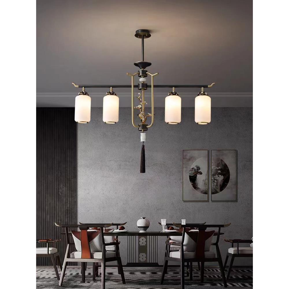 苏印新中式吊灯客厅全铜轻奢现代简约餐厅设计师别墅豪宅灯具