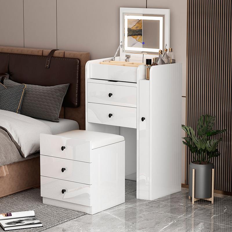 现代简约梳妆台床头柜一体多功能小型迷你小户型卧室化妆桌化妆柜