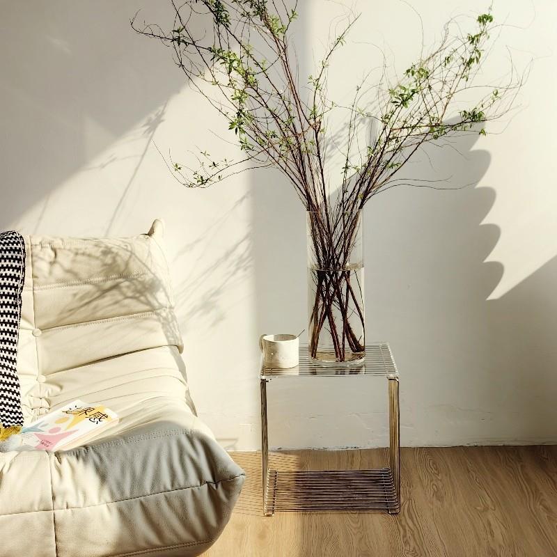 Chea Wea现代简约不锈钢线边几创意组合中古Panton Wire沙发角几