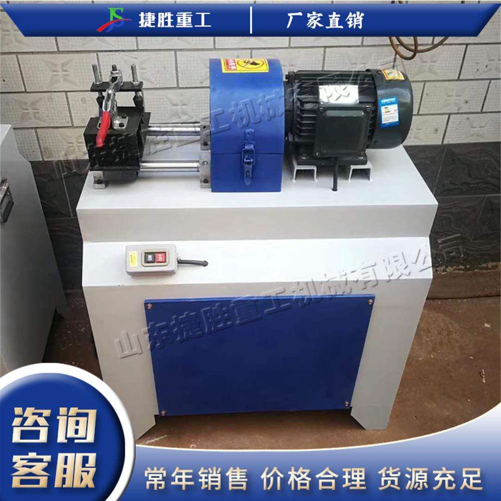 木工锹把杆倒圆机 电动圆木棒端头削尖机 小型家具拖把杆平尖设备