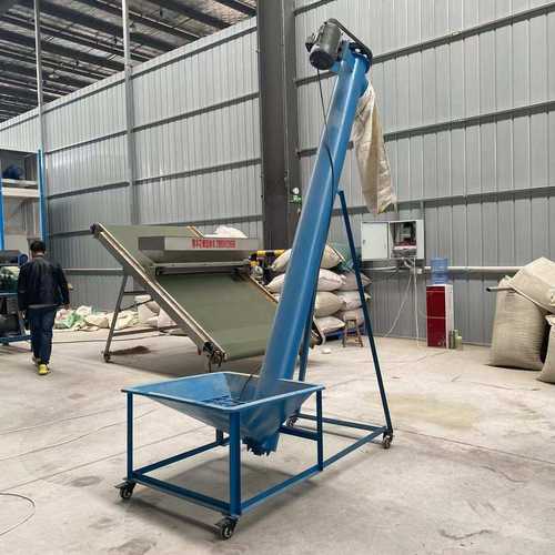 五谷杂粮装袋输送提升机 小型螺旋给料机 120管式提升上料机