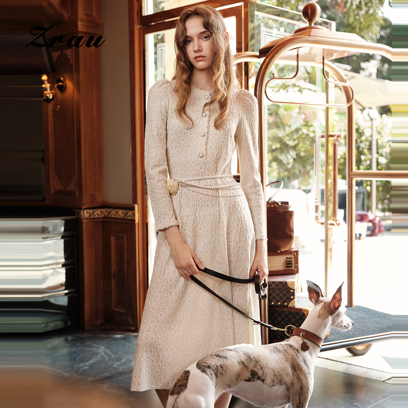 冬季新款长袖显瘦连衣裙