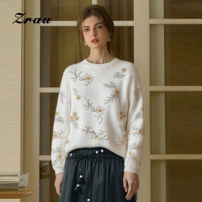 亮丝设计毛衫通勤针织衫套衫