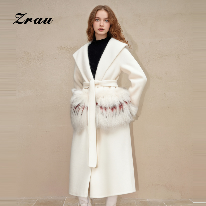 保暖时尚绵羊毛100%双面呢大衣